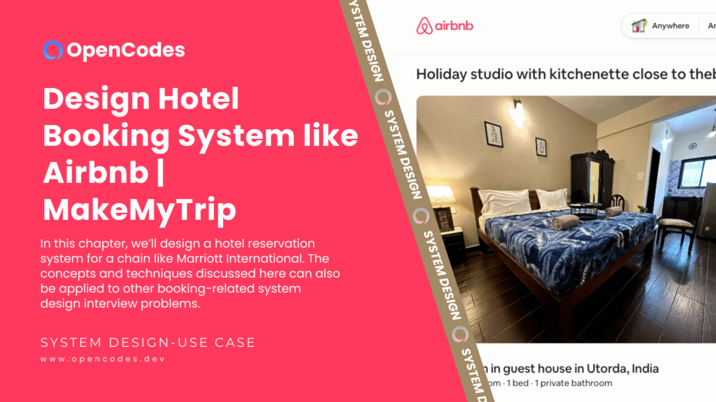 Design Hotel Booking System | Agoda | Airbnb | MakeMyTrip hotel