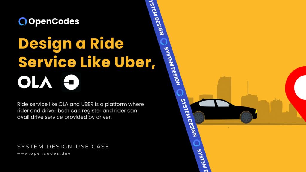 Design a Ride Service Like Uber, OLA ola uber